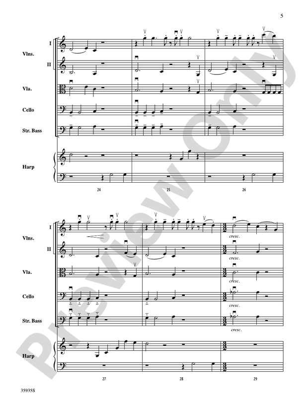 Hugging the Shore – String Orchestra Conductor Score & Parts (Digital Download)