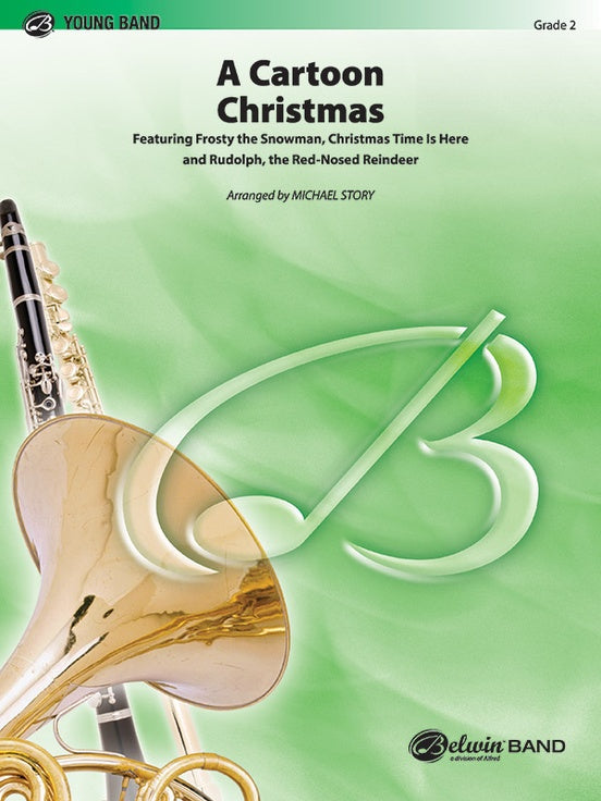 A Cartoon Christmas - Concert Band Conductor Score & Parts (Digital Download)