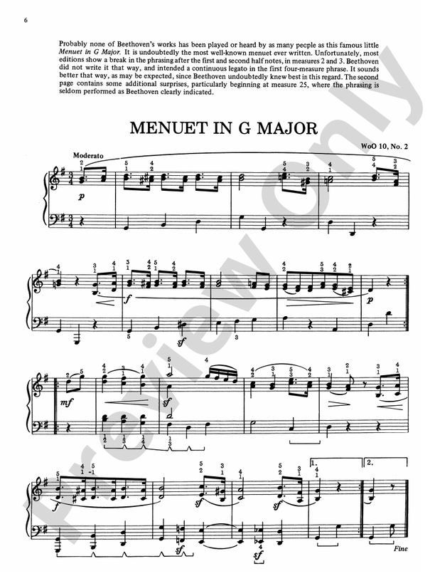 Beethoven - Beethoven: 13 of His Most Popular Piano Pieces - Piano (Digital Download)