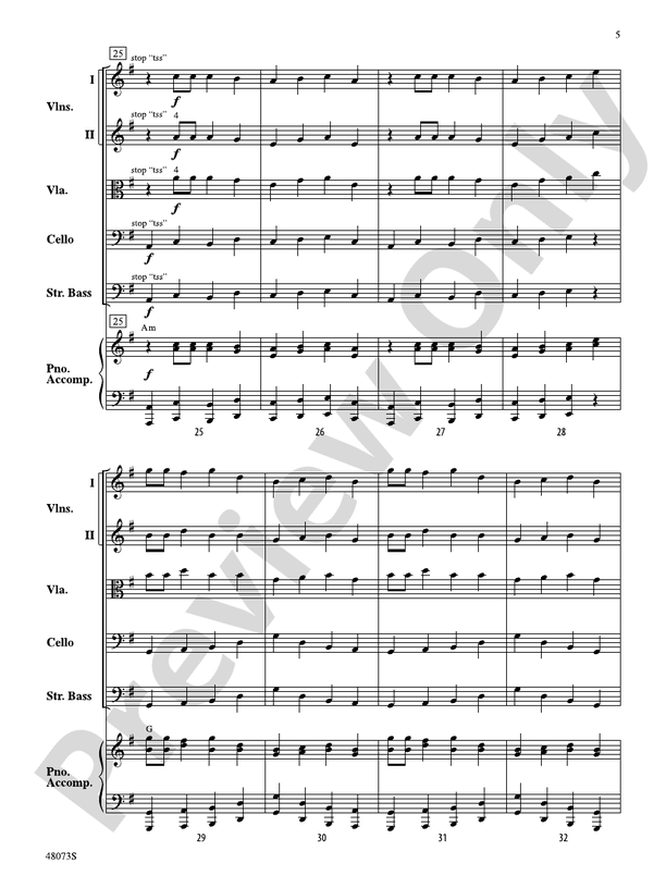 Puttin' on the Pizz - String Orchestra Conductor Score & Parts (Digital Download)
