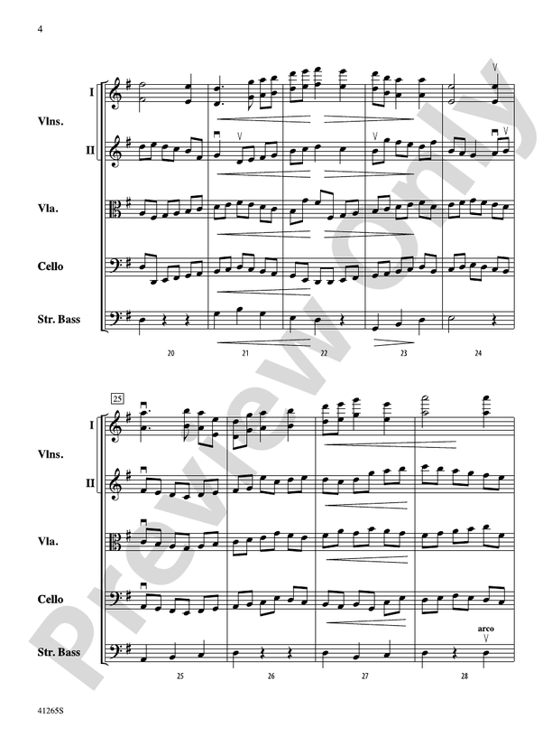 Country Song – String Orchestra Conductor Score & Parts (Digital Download)