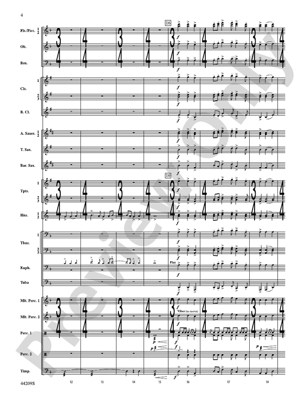 Gaudete - Concert Band Conductor Score & Parts (Digital Download)
