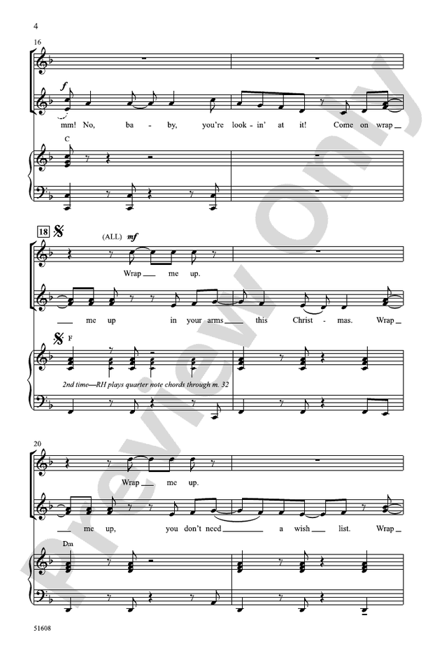 Wrap Me Up - SSA Choral Octavo (Digital Download)
