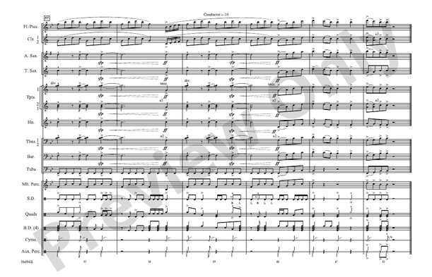 Teenage Dream – Marching Band Conductor Score & Parts (Digital Download)