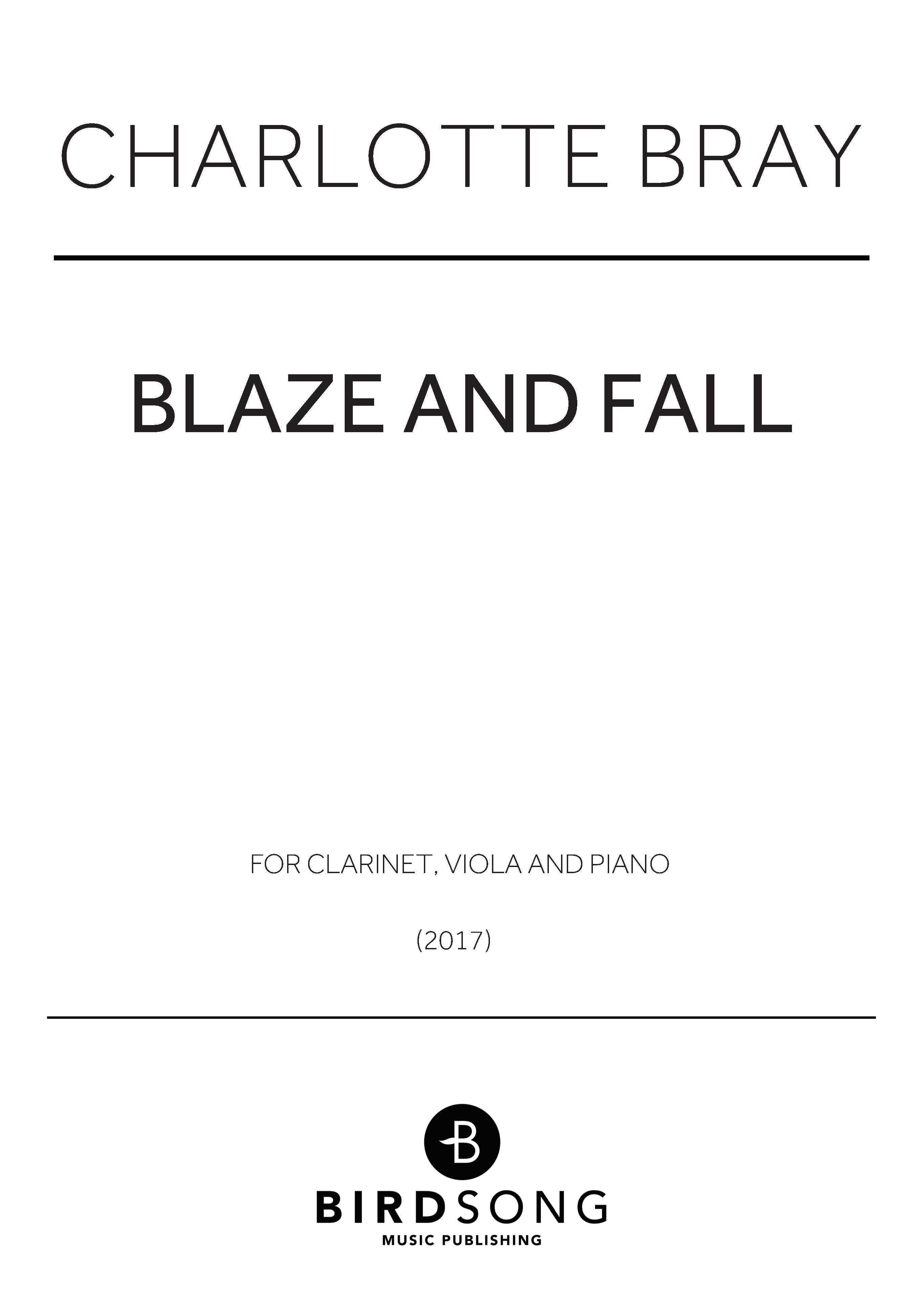 Blaze and Fall - Instrumental Trio (Digital Download)