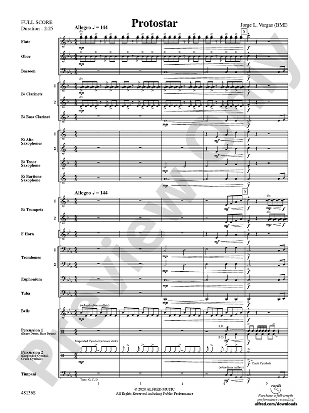 Protostar - Concert Band Conductor Score & Parts (Digital Download)