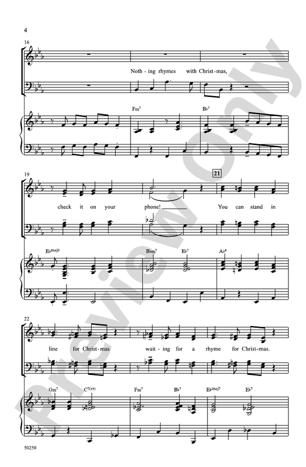 Nothing Rhymes with Christmas - SATB Choral Octavo (Digital Download)
