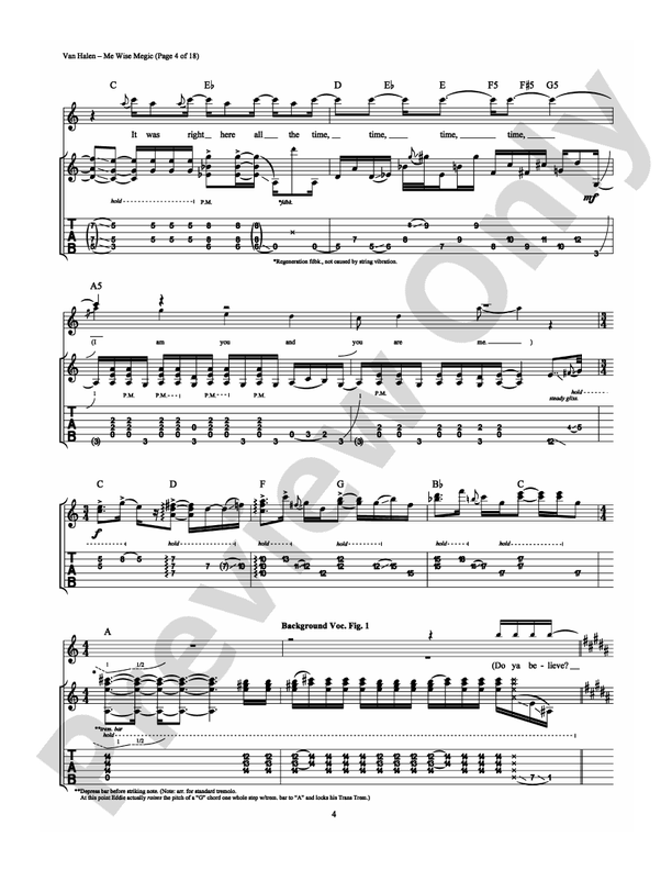 Me Wise Magic - Guitar TAB (Digital Download)
