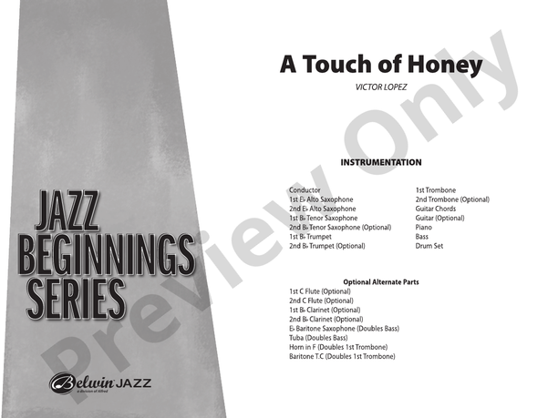 A Touch of Honey - Jazz Ensemble Conductor Score & Parts (Digital Download)