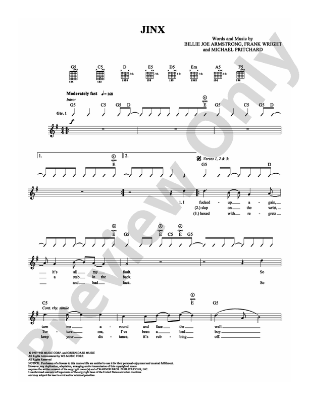 Jinx - Guitar TAB (Digital Download)