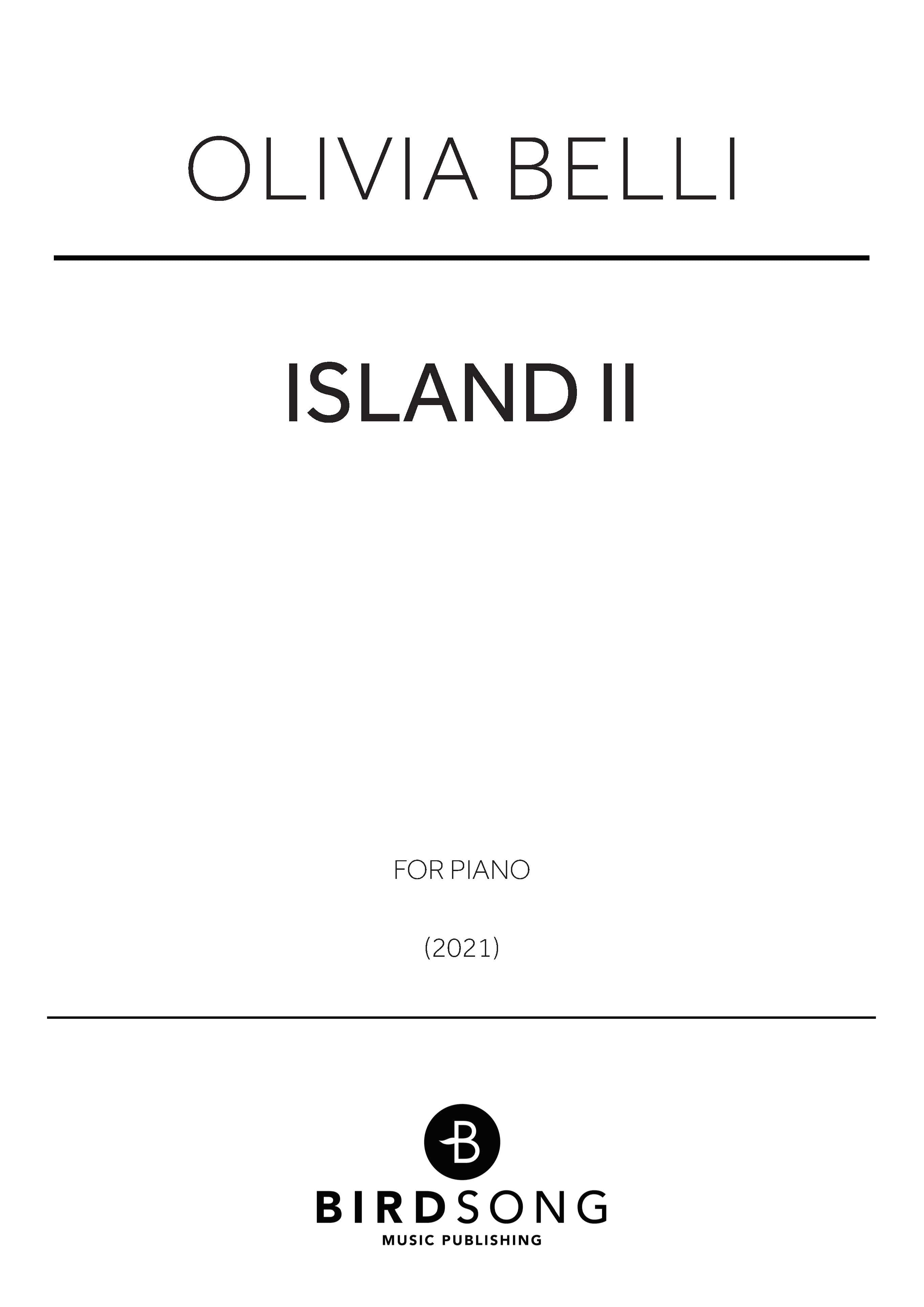 Belli - Island II - Piano Solo (Digital Download)
