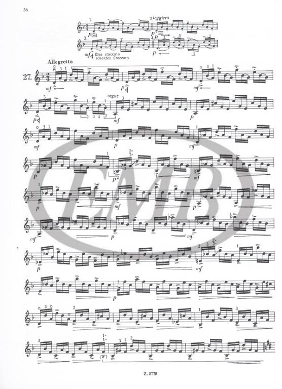 Fiorillo - 36 Exercises - Violin Solo edited by Rados EMB Z2778