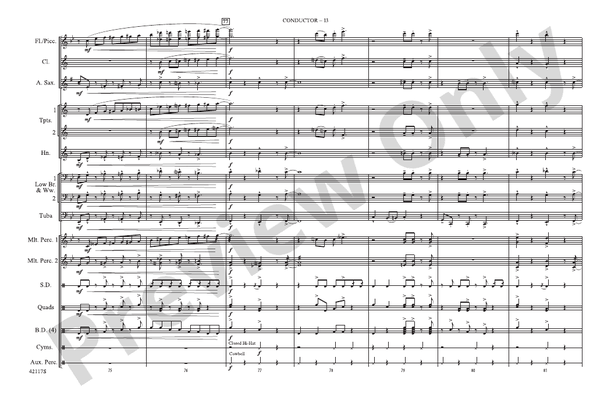 Down to the Nightclub / What Is Hip? – Marching Band Conductor Score & Parts (Digital Download)