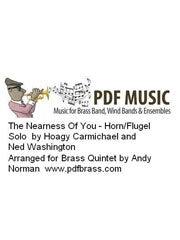 The Nearness Of You - Brass Quintet (Digital Download)