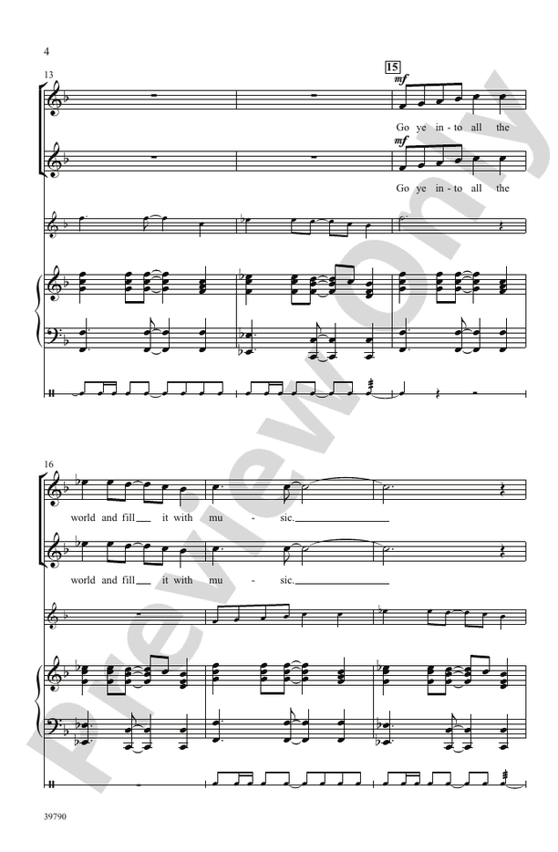 Go Ye Into All the World – 2-Part Choral Octavo (Digital Download)
