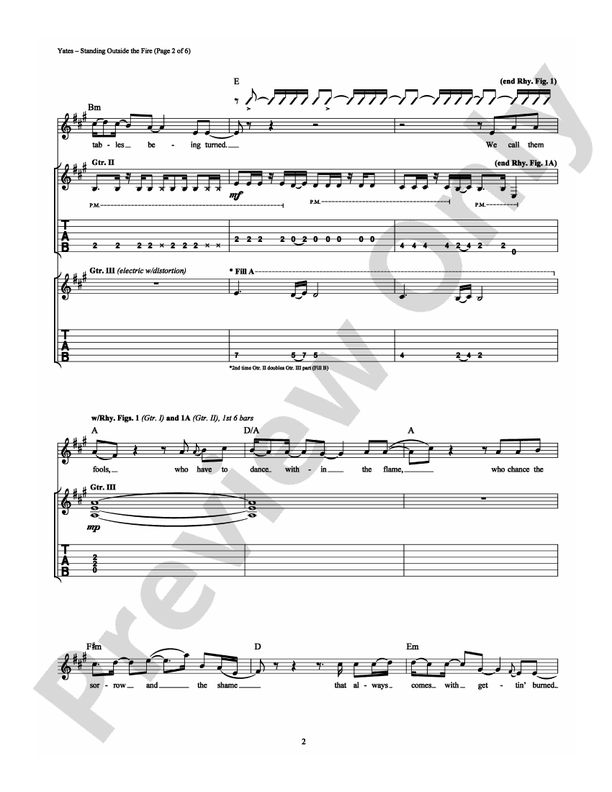 Standing Outside the Fire - Guitar TAB (Digital Download)