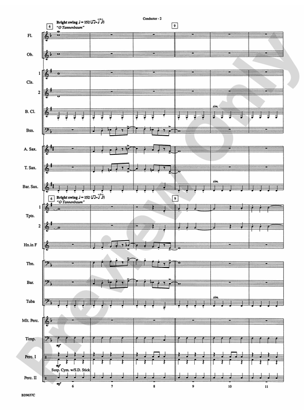 Merry Christmas, and All That Jazz! - Concert Band Conductor Score & Parts (Digital Download)