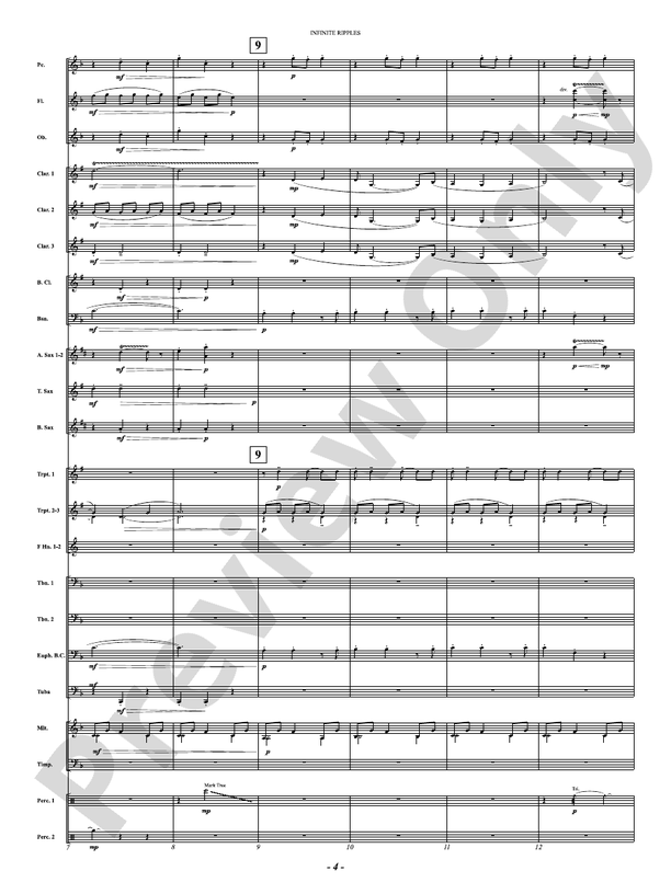 Infinite Ripples - Concert Band Conductor Score & Parts(Digital Download)