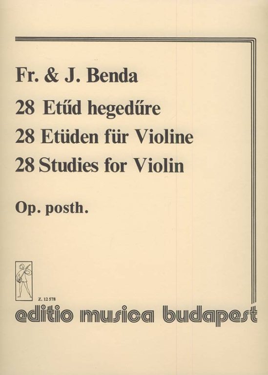 Benda - 28 Studies OpPosth - Violin Solo EMB Z12578