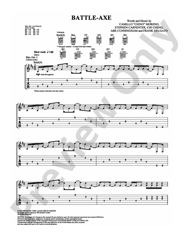 Battle-Axe - Guitar TAB (Digital Download)
