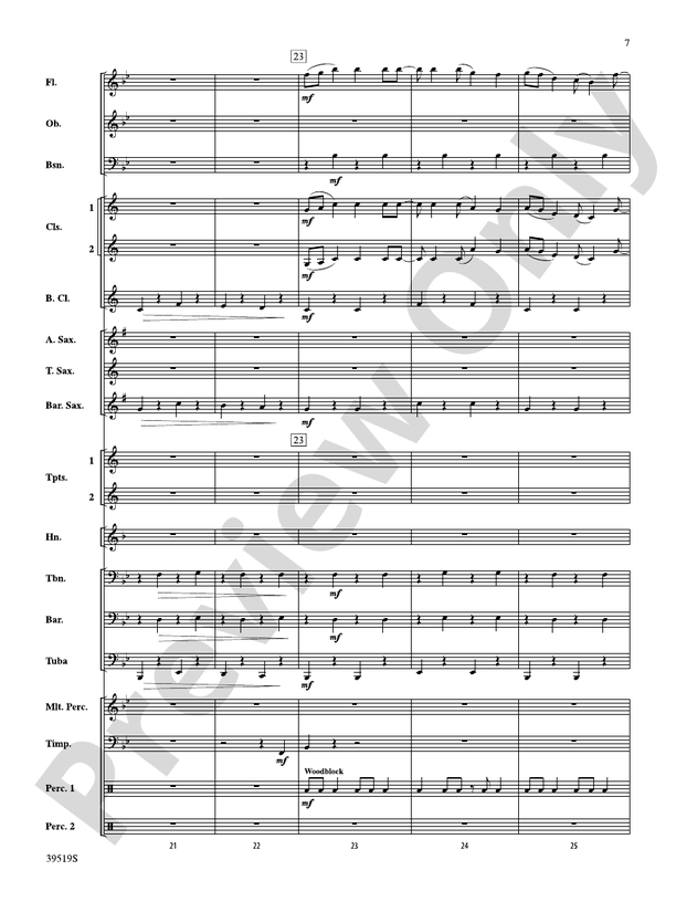 Zydeco Cajun Crawdad Dance - Concert Band Conductor Score & Parts (Digital Download)