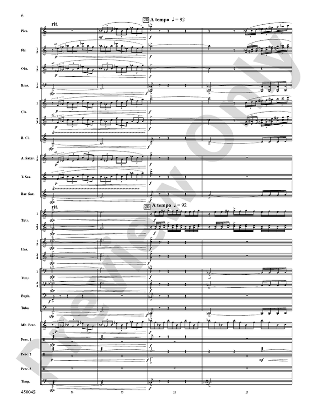 Red Rock Mountain - Concert Band Conductor Score & Parts (Digital Download)