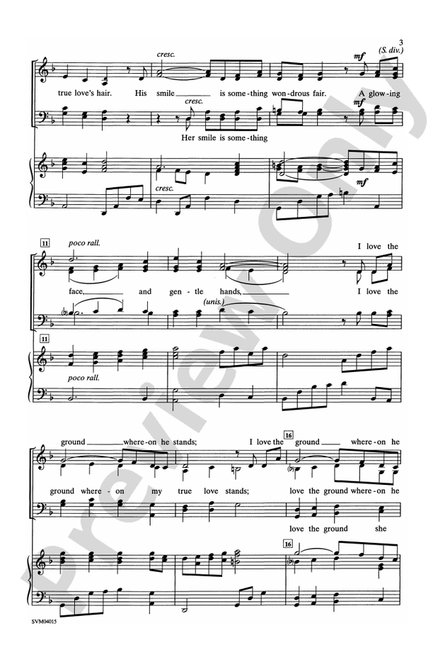 Black Is the Color of My True Love's Hair – SATB Choral Octavo (Digital Download)