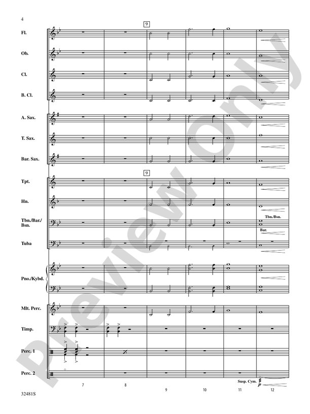 Procession of Heroes - Concert Band Conductor Score & Parts (Digital Download)