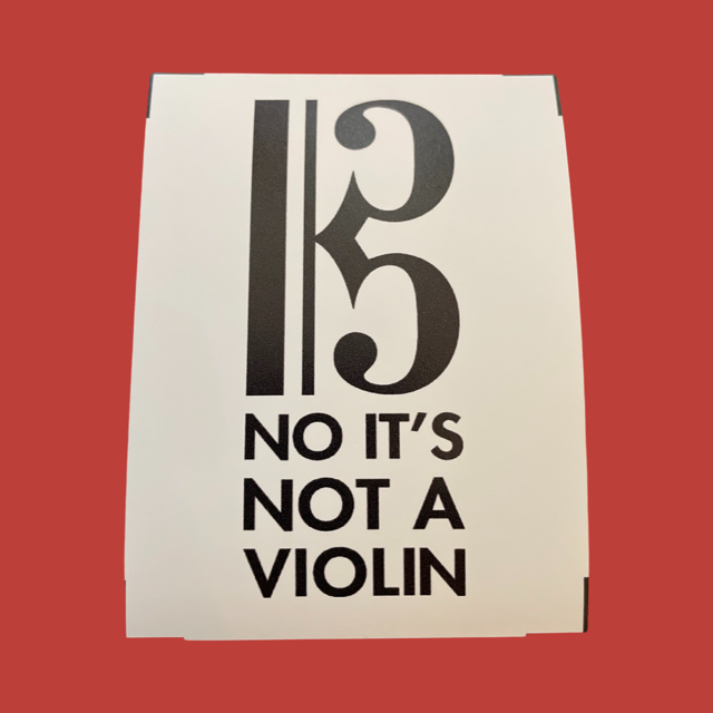 Sticker No It's Not a Violin