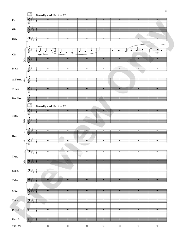 Communion - Concert Band Conductor Score & Parts (Digital Download)