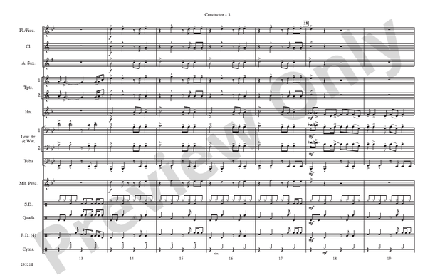 You Can't Always Get What You Want / Get Off of My Cloud – Marching Band Conductor Score & Parts (Digital Download)