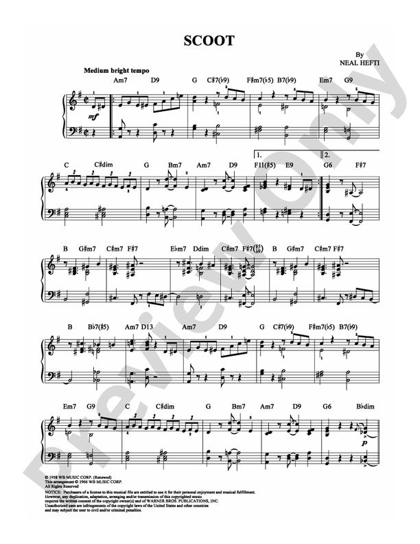 Scoot - Piano (Digital Download)