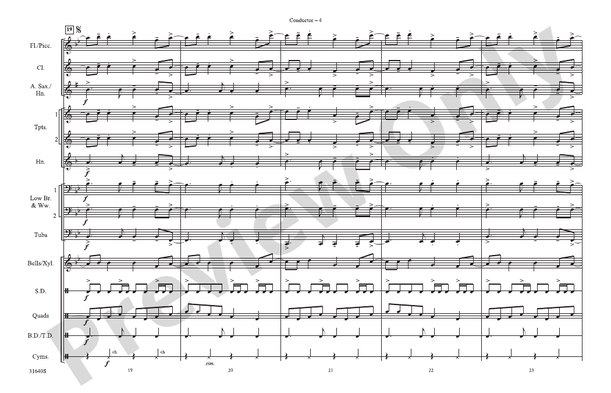 Hot N Cold (Arr. Doug Adams) – Marching Band Conductor Score & Parts (Digital Download)