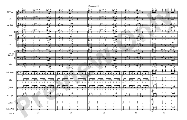 I Play Chicken with the Train – Marching Band Conductor Score & Parts (Digital Download)