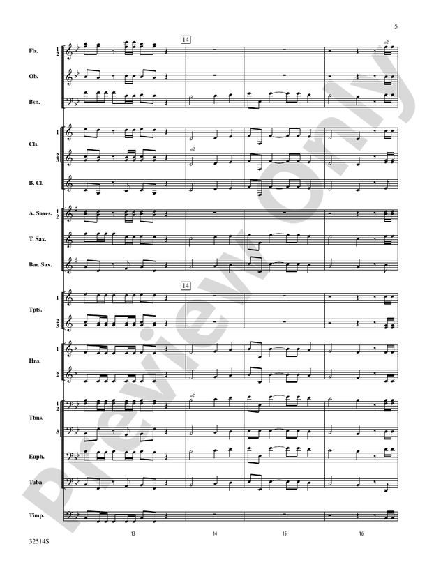 Hallelujah Chorus (From The Messiah) - Concert Band Conductor Score & Parts (Digital Download)