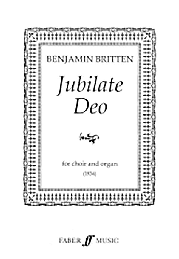 JUBILATE DEO (SATB & ORGAN) USE F50724 - Faber 0571507247