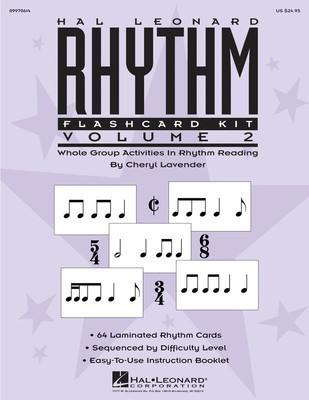 Hal Leonard Rhythm Flashcard Kit, Volume 2 - Whole Group Activities in Rhythm Reading - Cheryl Lavender - Hal Leonard Flash Cards