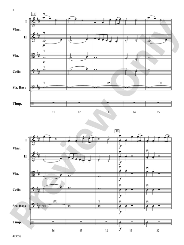 Symphony No. 104 (London) - String Orchestra Conductor Score & Parts (Digital Download)