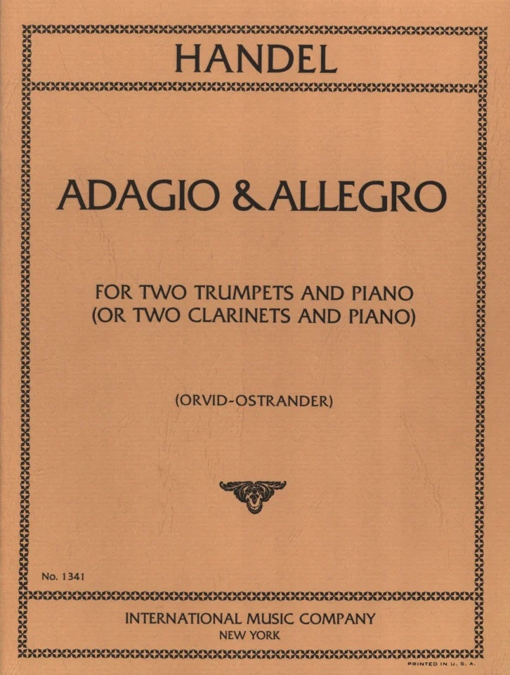 ADAGIO & ALLEGRO 2 TRUMPET/PA - HANDEL - IMC1341