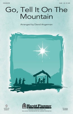 Go, Tell It on the Mountain - SAB David Angerman Shawnee Press Choral Score Octavo