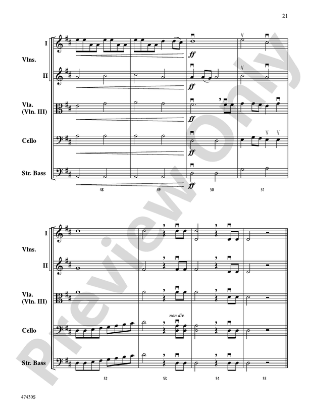 Sky Suite - String Orchestra Conductor Score & Parts (Digital Download)