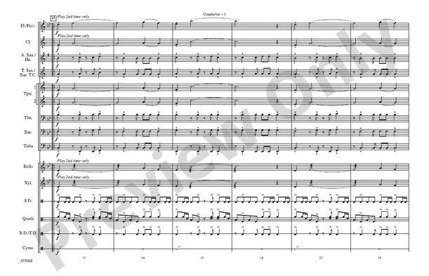 The Magnificent Seven (Arr. Mike Story) – Marching Band Conductor Score & Parts (Digital Download)