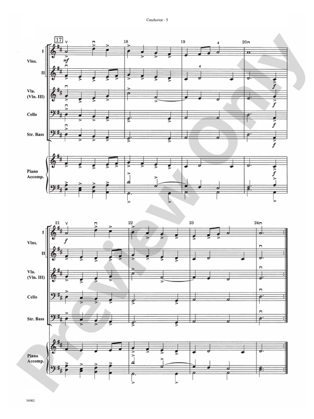 Classics for Contest (Grade 2) – String Orchestra Conductor Score & Parts (Digital Download)