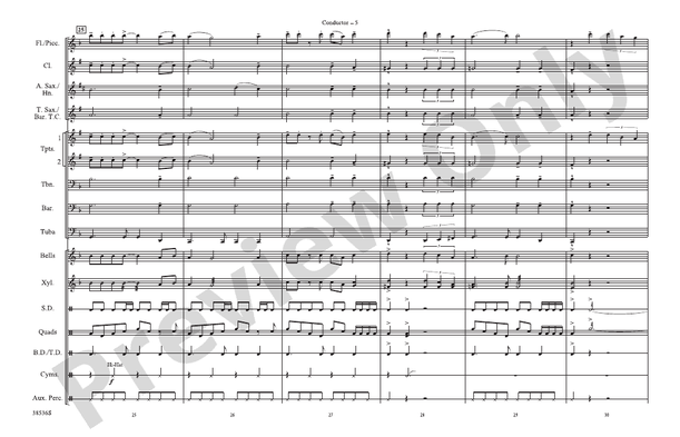 Dentist! / Suddenly, Seymour – Marching Band Conductor Score & Parts (Digital Download)