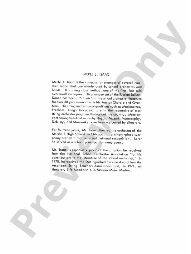 The Apollo Suite – String Orchestra Conductor Score & Parts (Digital Download)