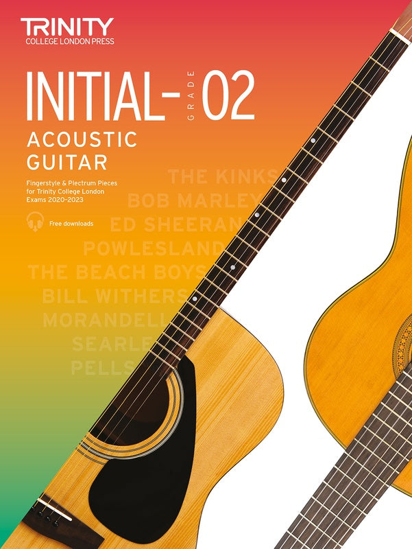 Trinity Acoustic Guitar Pieces 2020-2023 Initial-Grade 2 - Guitar Trinity TCL019936
