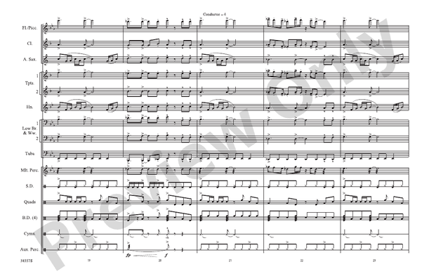 Soul Man – Marching Band Conductor Score & Parts (Digital Download)