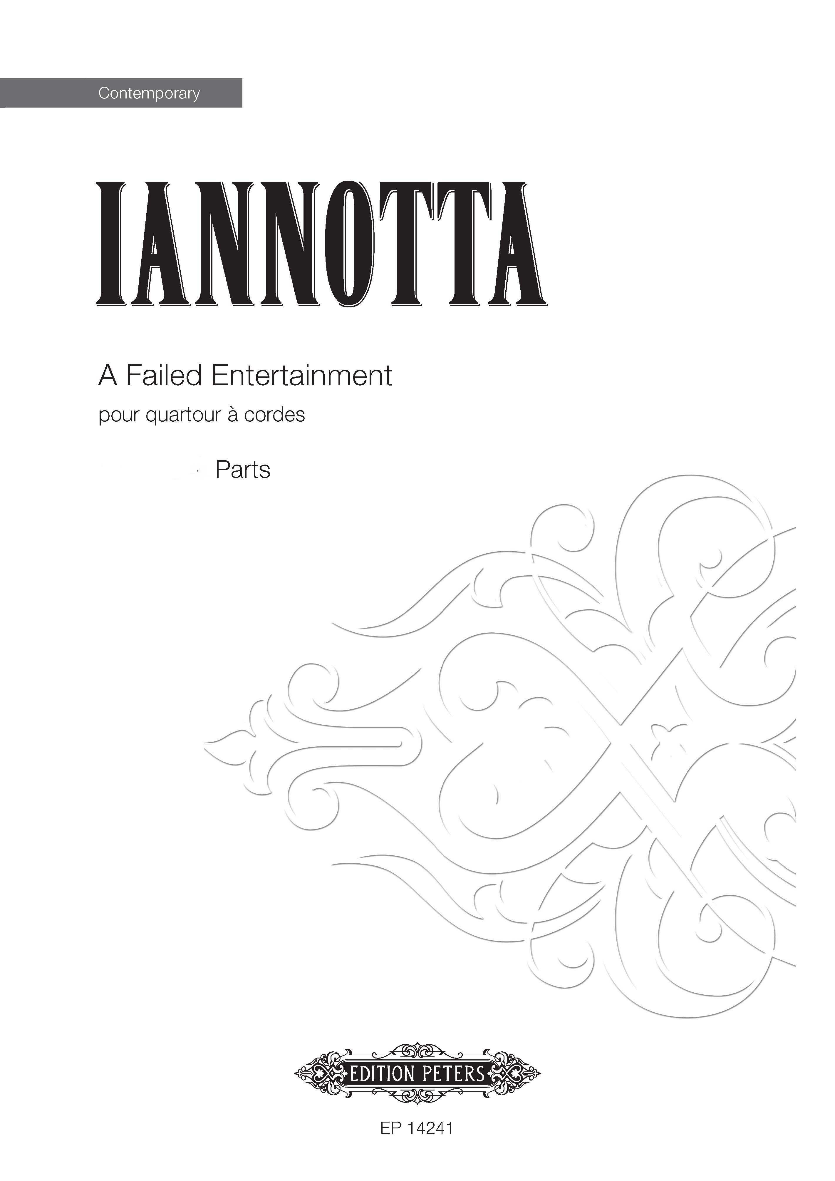 A Failed Entertainment - String Quartet Parts (Digital Download)