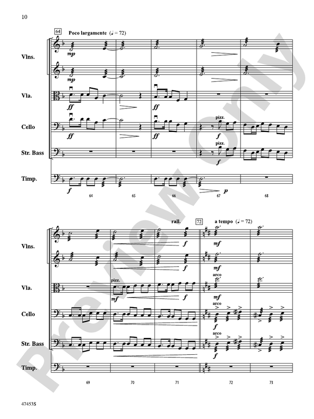 Symphony No. 2, Finale - String Orchestra Conductor Score & Parts (Digital Download)