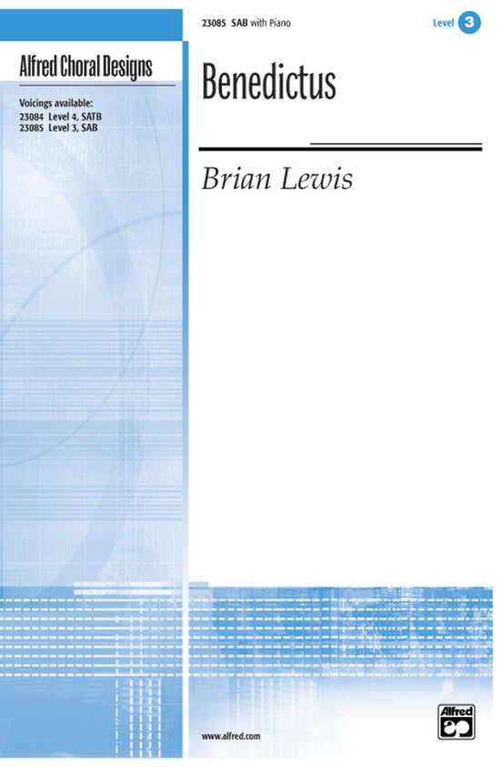 Benedictus - Brian Lewis – SAB Choral Octavo (Digital Download)